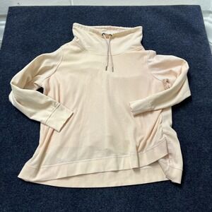 Calvin Klein Performance Sweatshirt Womens Large Pink Cowl Neck Pullover Top